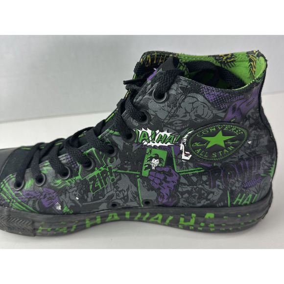 Converse All Star DC Batman THE JOKER Chuck Taylor Shoes Unisex Men's 8 Wo's 10 - Picture 9 of 16